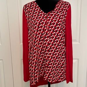 ⚠️Like new Zip front blouse